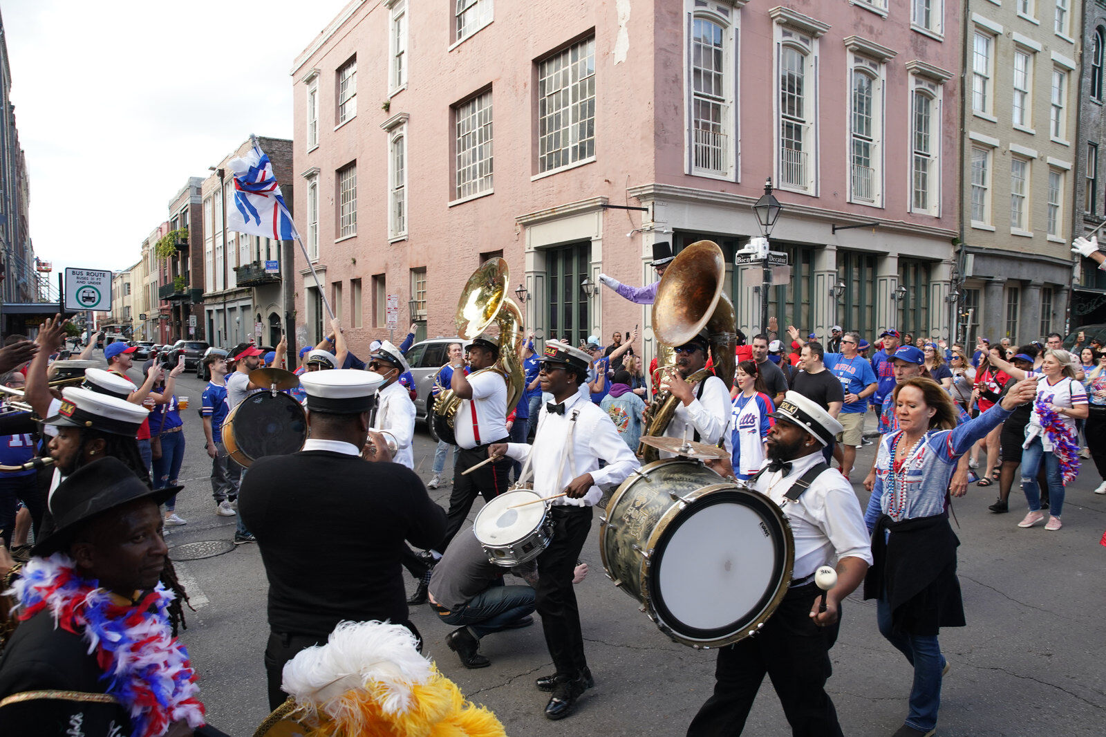 Buffalo Bills packers of NOLA Takeover Parade